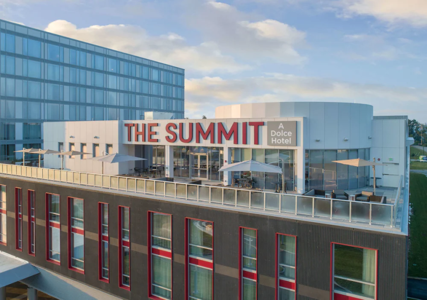 the summit glass building from outside